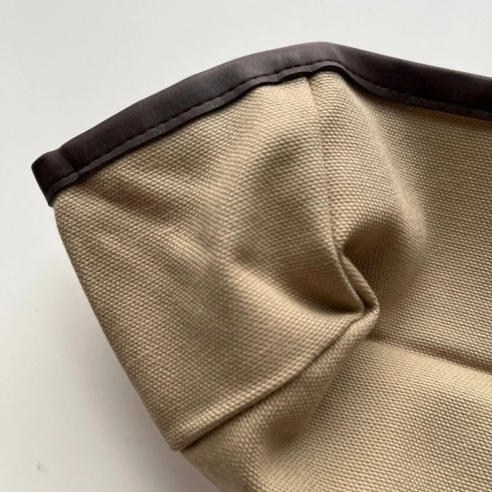 Longaberger Dad's Valet Basket Fabric Liner Canvas 28156155 Tan Brown